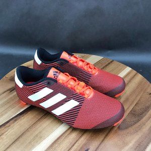 Adidas The Road Red Black Cycling Shoes Low Top Lace Up Youth Size 6.5